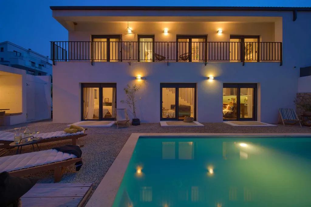 Villa for 7 Guests in Vrbnik with Pool and Sea View