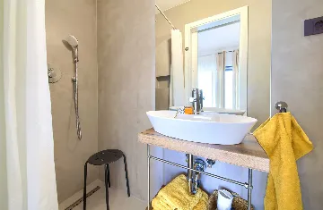 Villa for 7 Guests in Vrbnik with Pool and Sea View