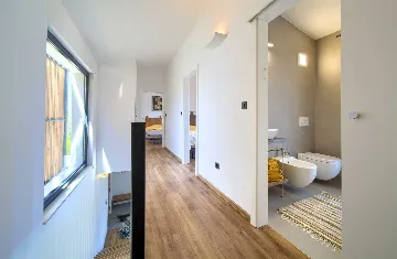 Villa for 7 Guests in Vrbnik with Pool and Sea View