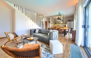 Villa for 7 Guests in Vrbnik with Pool and Sea View