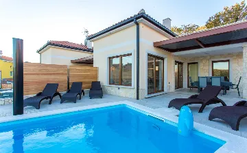 Sea-View Villa with Pool in Čižići (Krk)