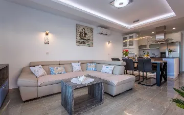 Sea-View Villa with Pool in Čižići (Krk)