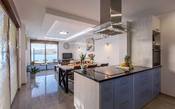 Sea-View Villa with Pool in Čižići (Krk)