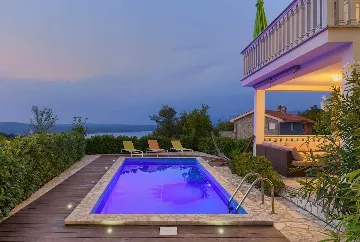 Villa with Heated Pool and Sea Views in Klimno