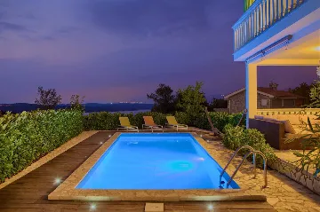 Villa with Heated Pool and Sea Views in Klimno