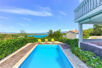 Villa with Heated Pool and Sea Views in Klimno