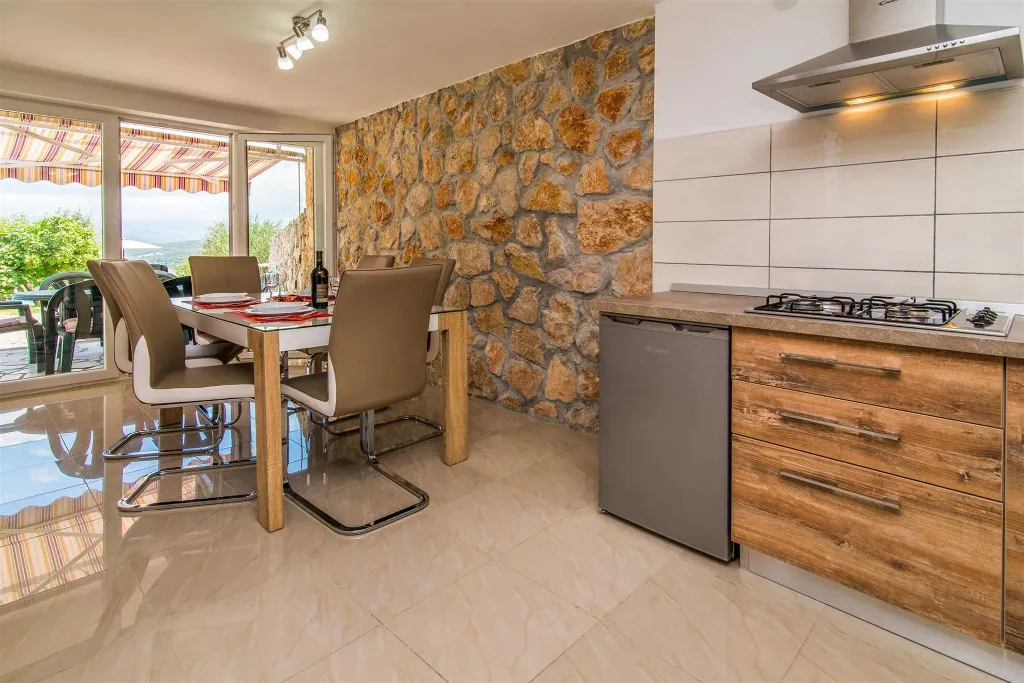 Sužan (Krk) Villa with Sea View and Pool