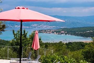 Sužan (Krk) Villa with Sea View and Pool