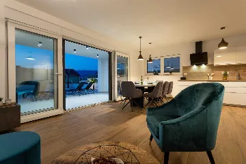 Heated-Pool Villa with Sea Views in Klimno (Krk)