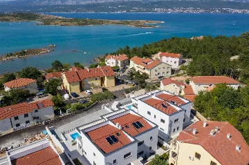 Heated-Pool Villa with Sea Views for 8 in Klimno