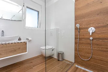 Heated-Pool Villa with Sea Views for 8 in Klimno