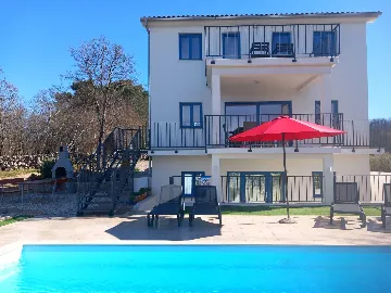 Poljica (Krk) Villa with Private Pool & Sea View