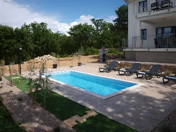 Poljica (Krk) Villa with Private Pool & Sea View