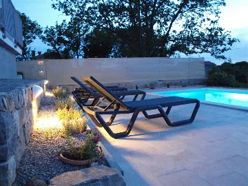 Poljica (Krk) Villa with Private Pool & Sea View