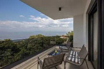 Villa in Kostrena for 8 with Heated Pool and Sea View