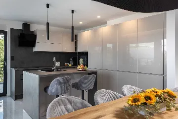 Villa in Kostrena for 8 with Heated Pool and Sea View