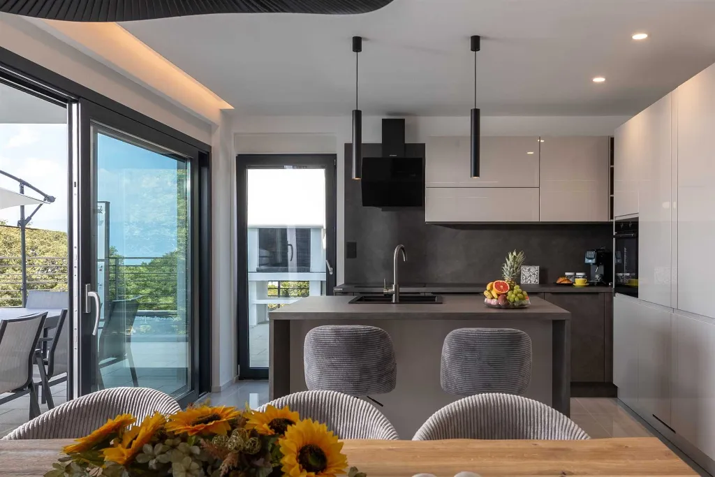 Villa in Kostrena for 8 with Heated Pool and Sea View