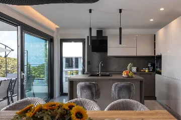 Villa in Kostrena for 8 with Heated Pool and Sea View