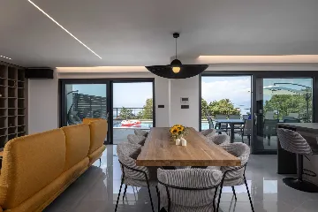 Villa in Kostrena for 8 with Heated Pool and Sea View