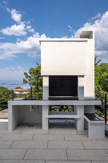 Villa in Kostrena for 8 with Heated Pool and Sea View