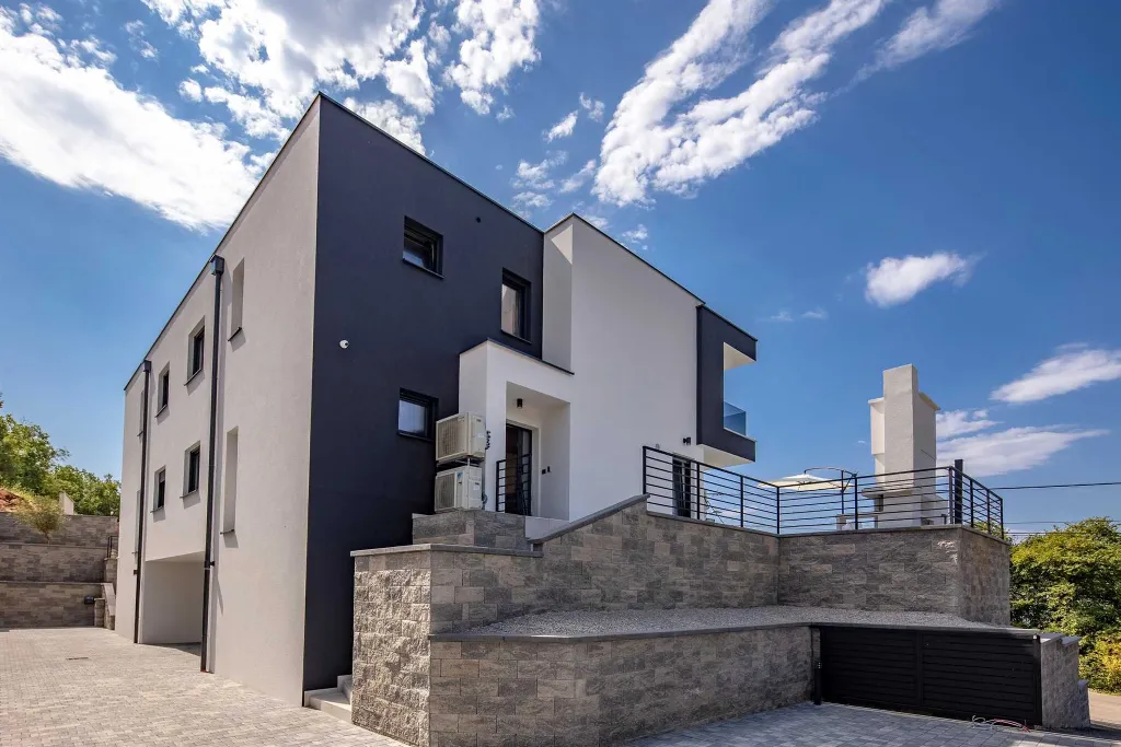 Villa in Kostrena for 8 with Heated Pool and Sea View