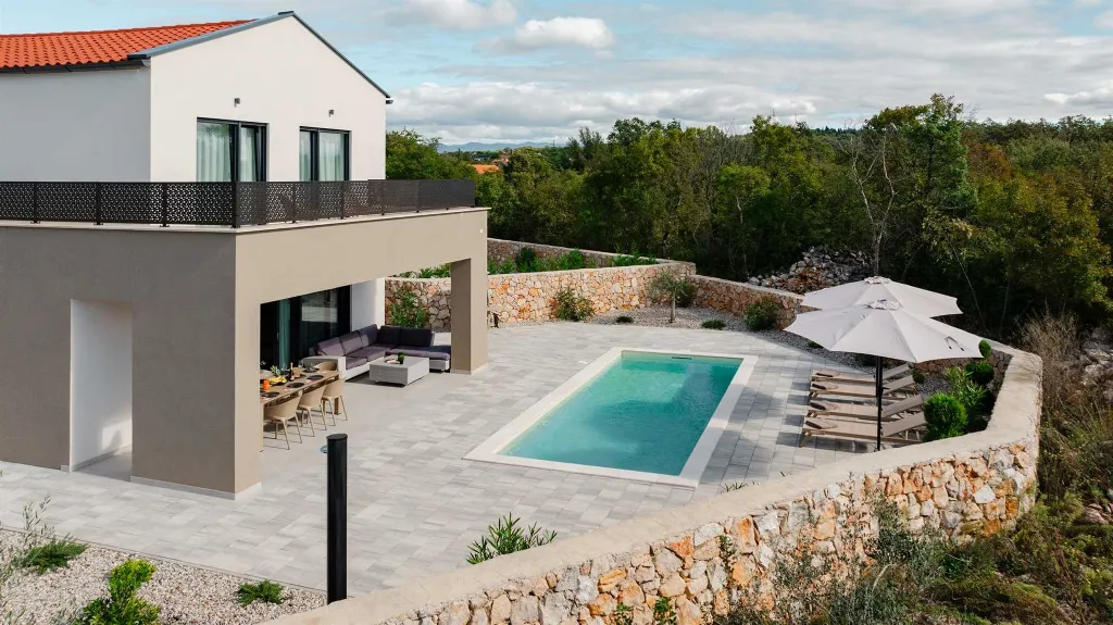 Modern Villa in Kras (Krk) for Up to 8 Guests