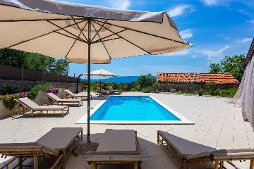 Villa with Pool and Sea Views in Bajčići (Krk)