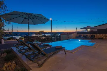 Klimno (Krk) Villa for 8 Guests with Heated Pool