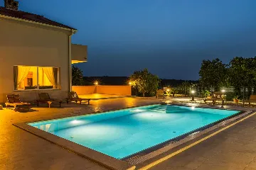 Villa with Private Pool and Sea View in Tribulje