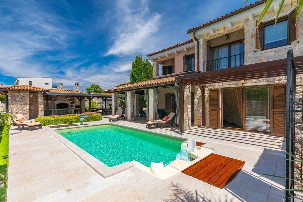 Porat (Krk) Villa with Heated Private Pool
