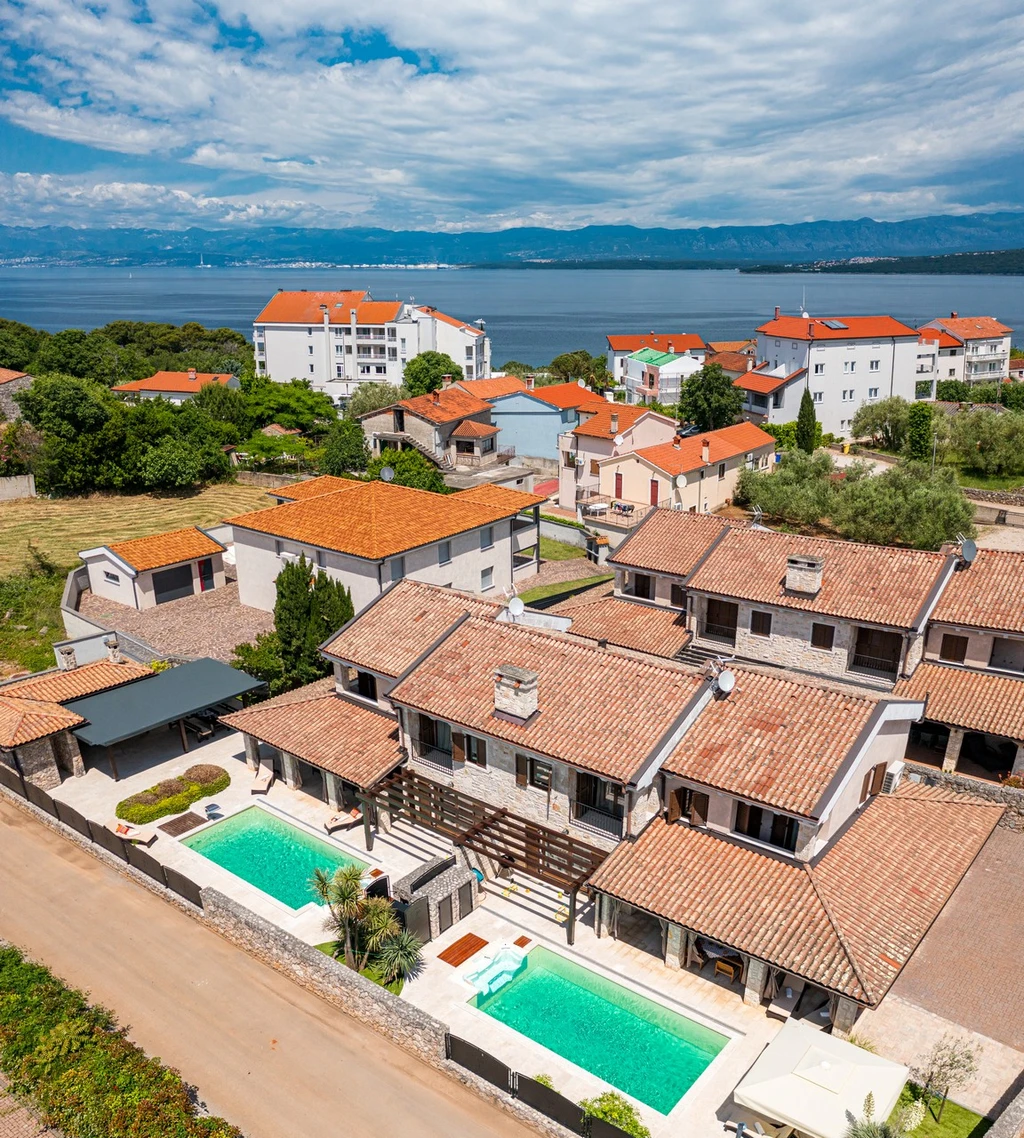 Porat (Krk) Villa with Heated Private Pool