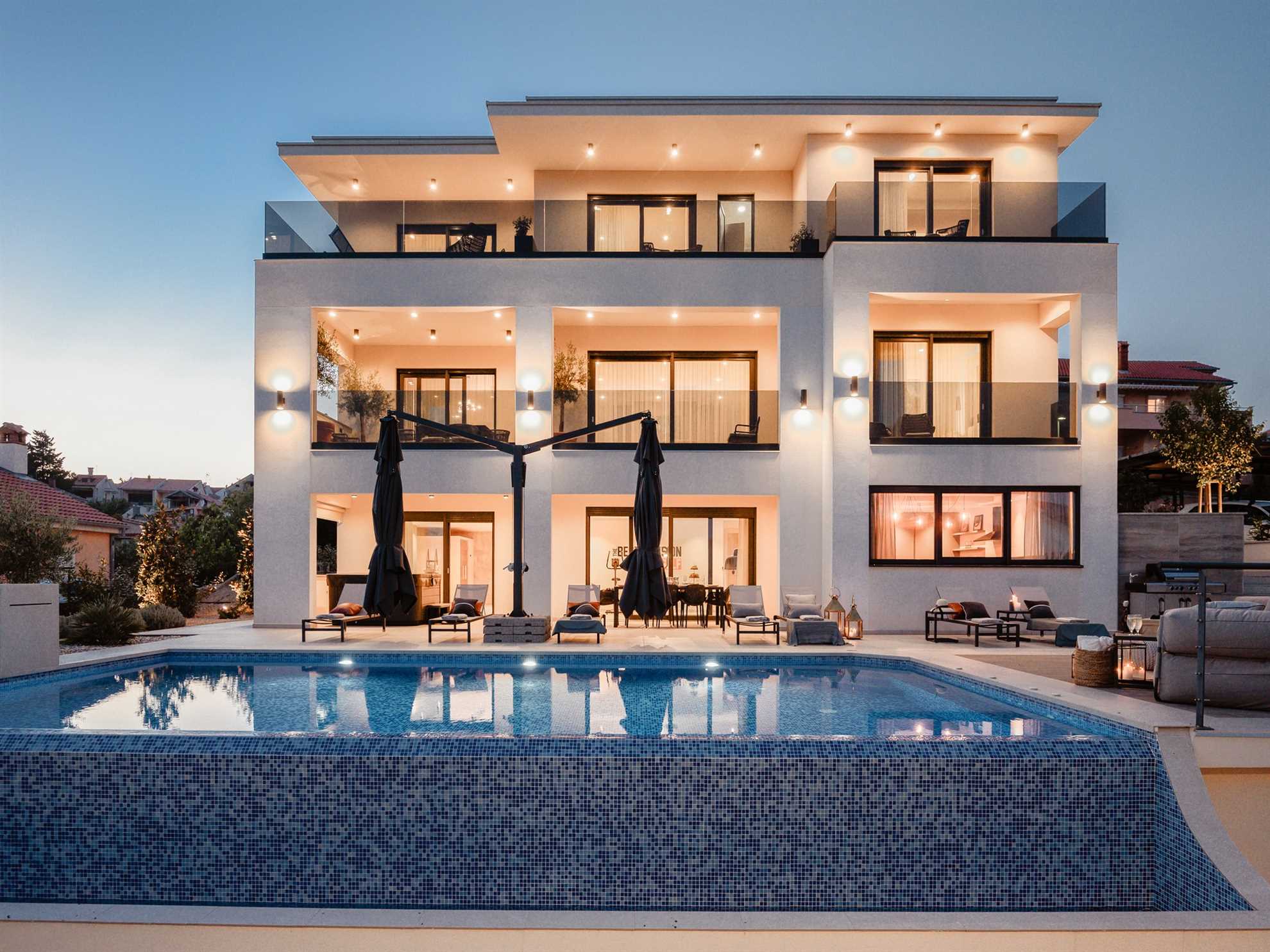 Villa Mikolina – Relaxation and Luxury with Heated Outdoor Pool and Wellness on the Island of Krk