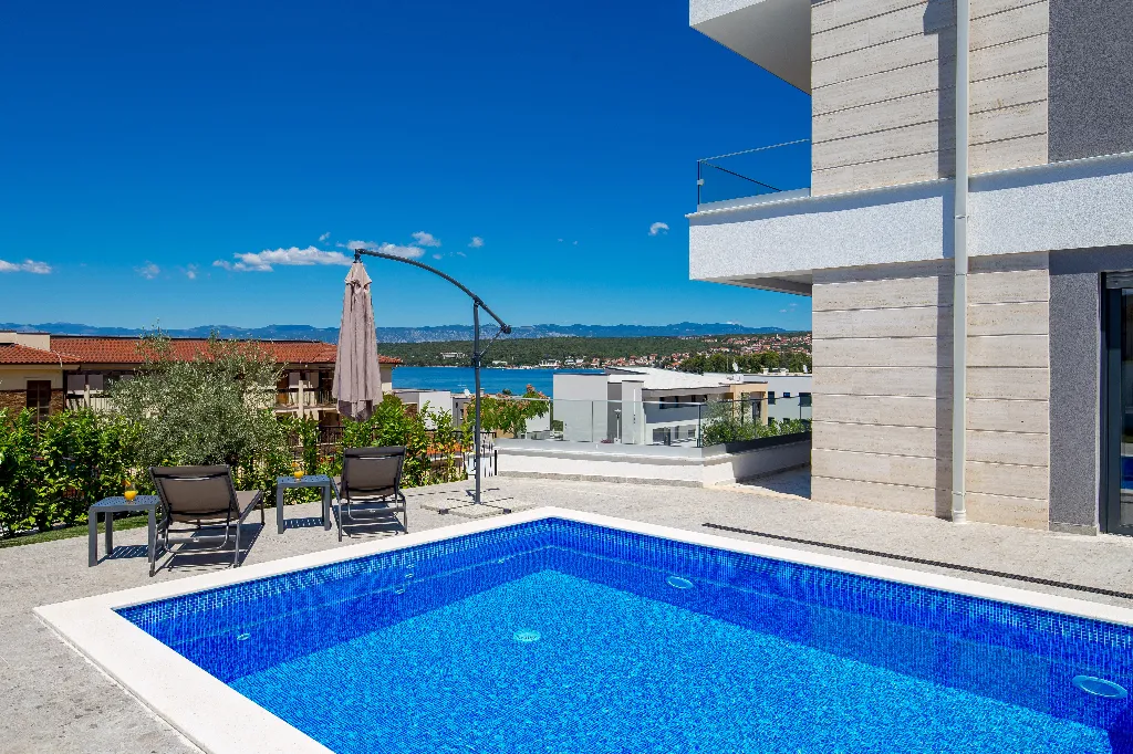 Malinska (Krk) 2-Bedroom Apartment with Private Pool