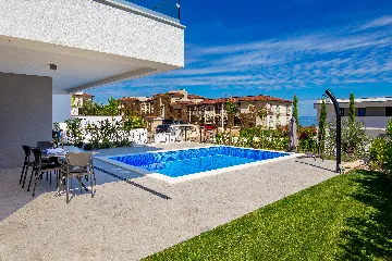 Apartment in Malinska with Private Pool and Sea View