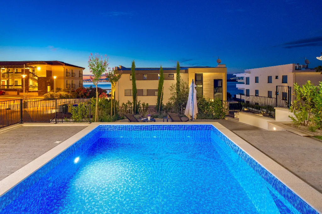 Apartment in Malinska with Private Pool and Sea View