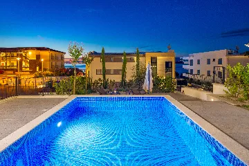 Apartment in Malinska with Private Pool and Sea View