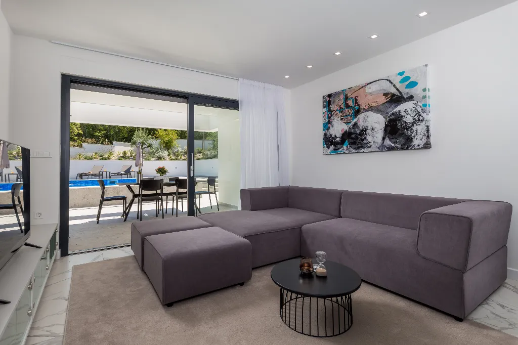 Apartment in Malinska with Private Pool and Sea View