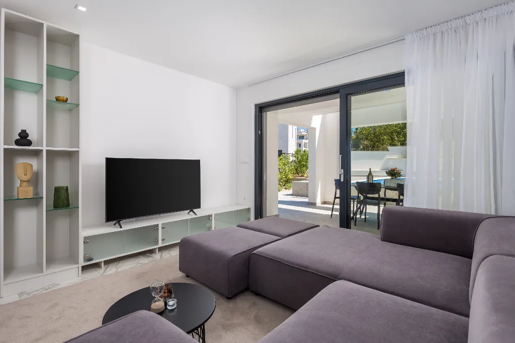 Apartment in Malinska with Private Pool and Sea View