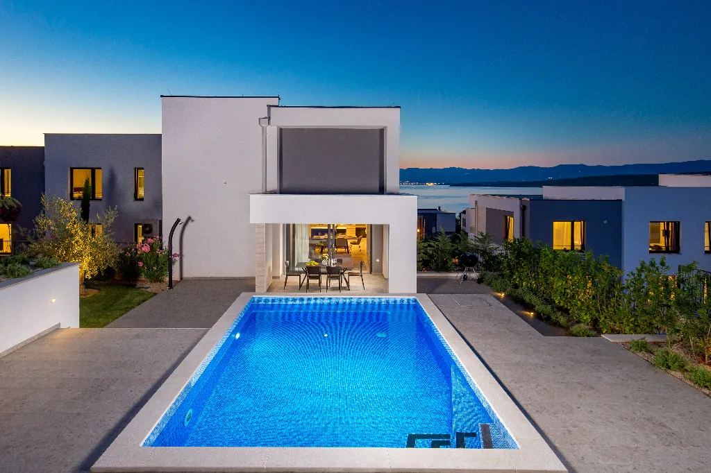 Apartment in Malinska with Private Pool and Sea View