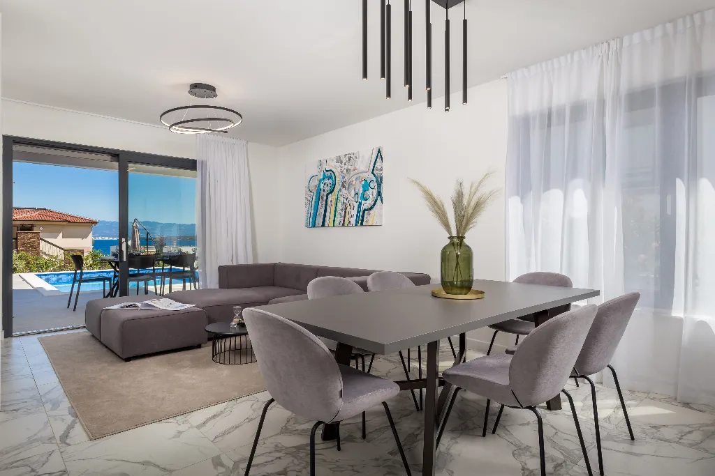 Apartment in Malinska with Private Pool and Sea View