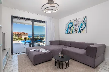 Apartment in Malinska with Private Pool and Sea View