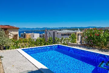 Apartment in Malinska with Private Pool and Sea View