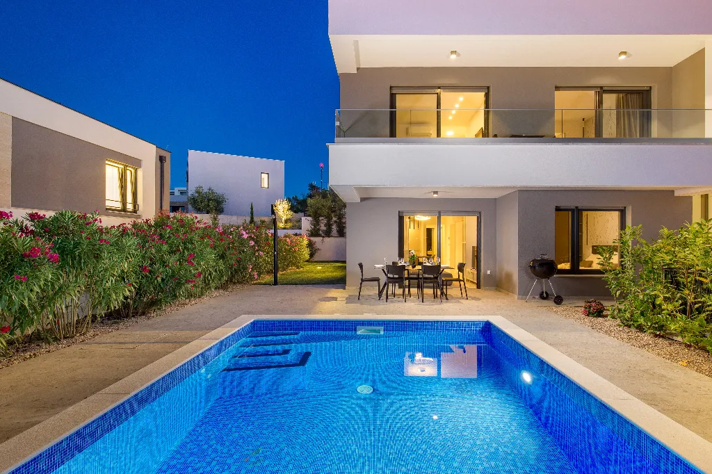 Apartment in Malinska with Private Pool and Sea View