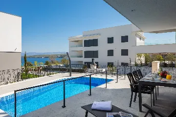 Apartment in Malinska with Private Pool and Sea View