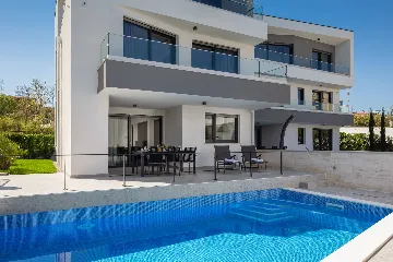 Apartment in Malinska with Private Pool and Sea View