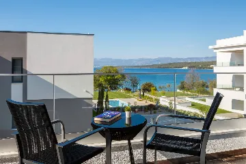 Apartment in Malinska with Private Pool and Sea View