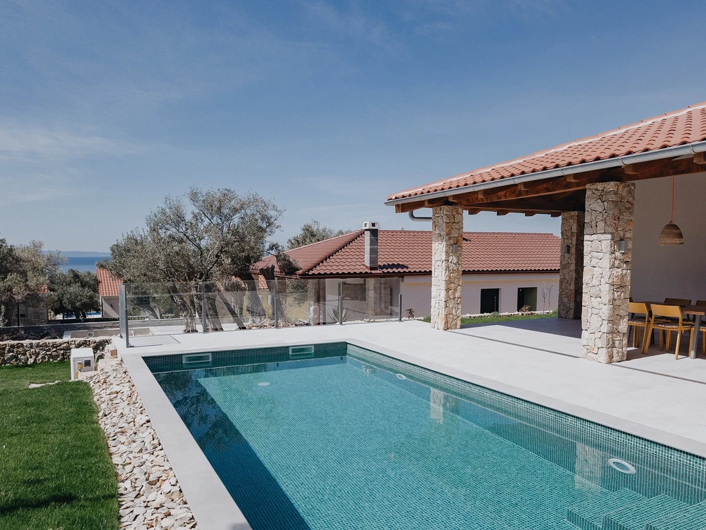 Jakišnica Pag Villa with Private Heated Pool & Sauna