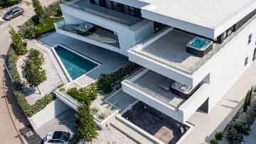 Apartment with Private Jacuzzi Terrace in Malinska