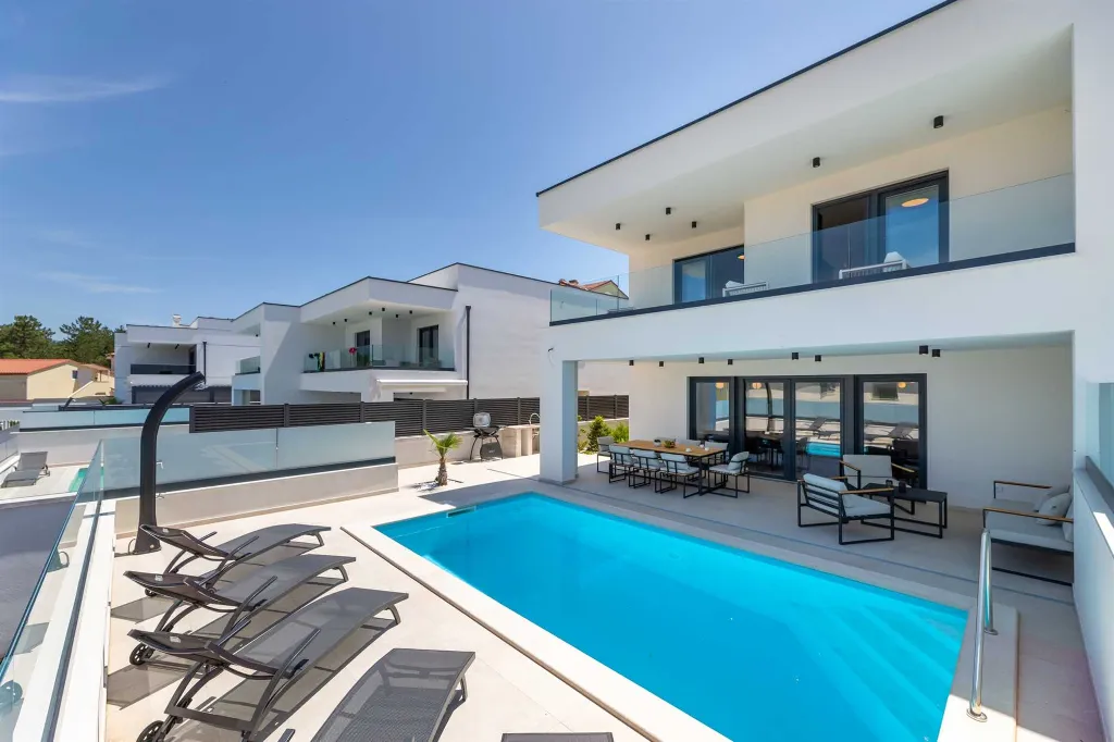 Klimno Krk Villa with Heated Pool and Sea Views