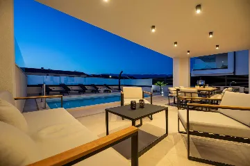 Klimno Krk Villa with Heated Pool and Sea Views